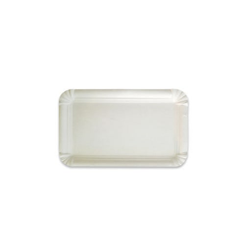 3000 Pappteller rechteckig 9 x 15 cm, weiß