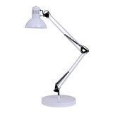 thumbnail of Lampe de bureau Architecte, double bras - socle lesté, coloris blanc