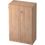 thumbnail of bümö office Aktenschrank abschließbar, Büroschrank klein aus FSC-Holz, 80cm breit in Nussbaum - abschließbarer Schrank, Büroschrank abschließbar,