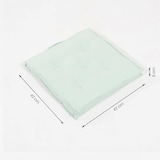 thumbnail of Almofada para cadeira de jardim, repelente à água, poliéster 180 gr, cor verde claro, 42 cm x 42 cm x 5cm