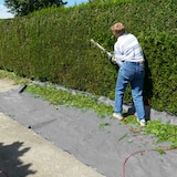 thumbnail of ECD Germany Abdeckplane 4x6 m 24 m² 180 g/m² Grau PE Wasserdicht Reißfest Gewebeplane Schutzplane Gartenplane Auto