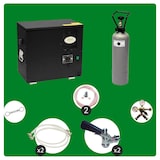 thumbnail of Komplett Set Zapfanlage, Bierzapfanlage AS-40, 2-leitig, Durchlaufkühler, Nasskühler - Untertheke, Zapfkopf:5 Liter Adapter,Zapfkopf 2:ohne