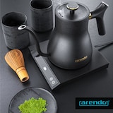 thumbnail of Arendo Edelstahl Wasserkocher mit Temperatureinstellung, 40° bis 100°, Warmhaltefunktion, Zwischenmessungen, 0,5 Liter, asiatisches Design