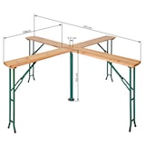 thumbnail of Stehtisch Quattro klappbar - braun