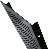 thumbnail of Aluminium Lüftungsgitter Stegblech Türlüftung b 130mm x L 600mm Antharzit RAL7016
