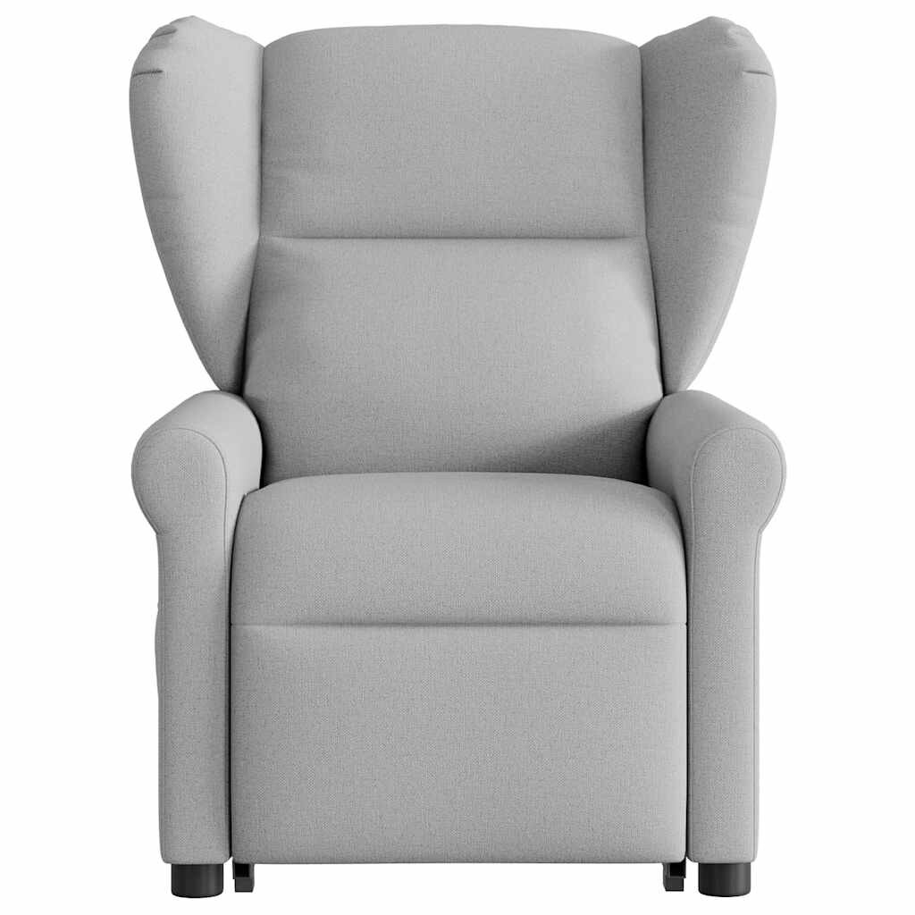 vidaXL Massagesessel mit Aufstehhilfe Elektrisch Wolkengrau Stoff