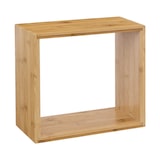 thumbnail of Lot de 3 Étagères murales flottantes Cubes en Bambou Fixations invisibles