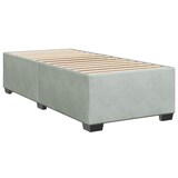 thumbnail of vidaXL Boxspringbett mit Matratze Hellgrau 90x200 cm Samt