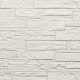 thumbnail of Juego de 12 paneles decorativos con efecto ladrillo 3D, revestimiento de pared de poliuretano de 8,6 m², 120 x 60 x 2,5 cm, cuarcita blanca.