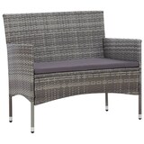 thumbnail of vidaXL 5-tlg. Garten-Lounge-Set mit Auflagen Poly Rattan Grau