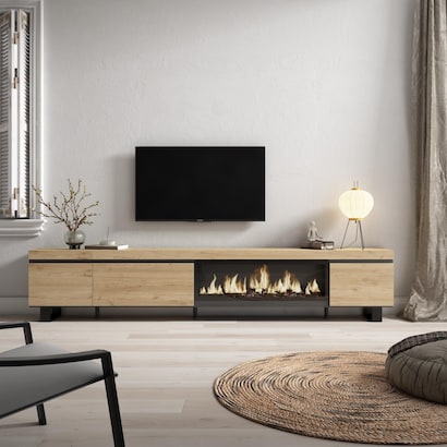 TV-Meubel, Lowboard, Woonkamer, Eetkamer, 317x35x45cm