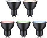 thumbnail of Paulmann Standaard 230 V Smart Home Zigbee 3.0 LED-reflector GU10 350lm 4,8W RGBW+ dimbaar Zwart mat 29148