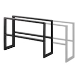 thumbnail of Yamazaki Schuhregal mit 2 Ablagen schwarz ausziehbar platzsparend schmal Metall Schuhablage für 6-9 Paar Schuhe 38-70x30x15cm "LINE"