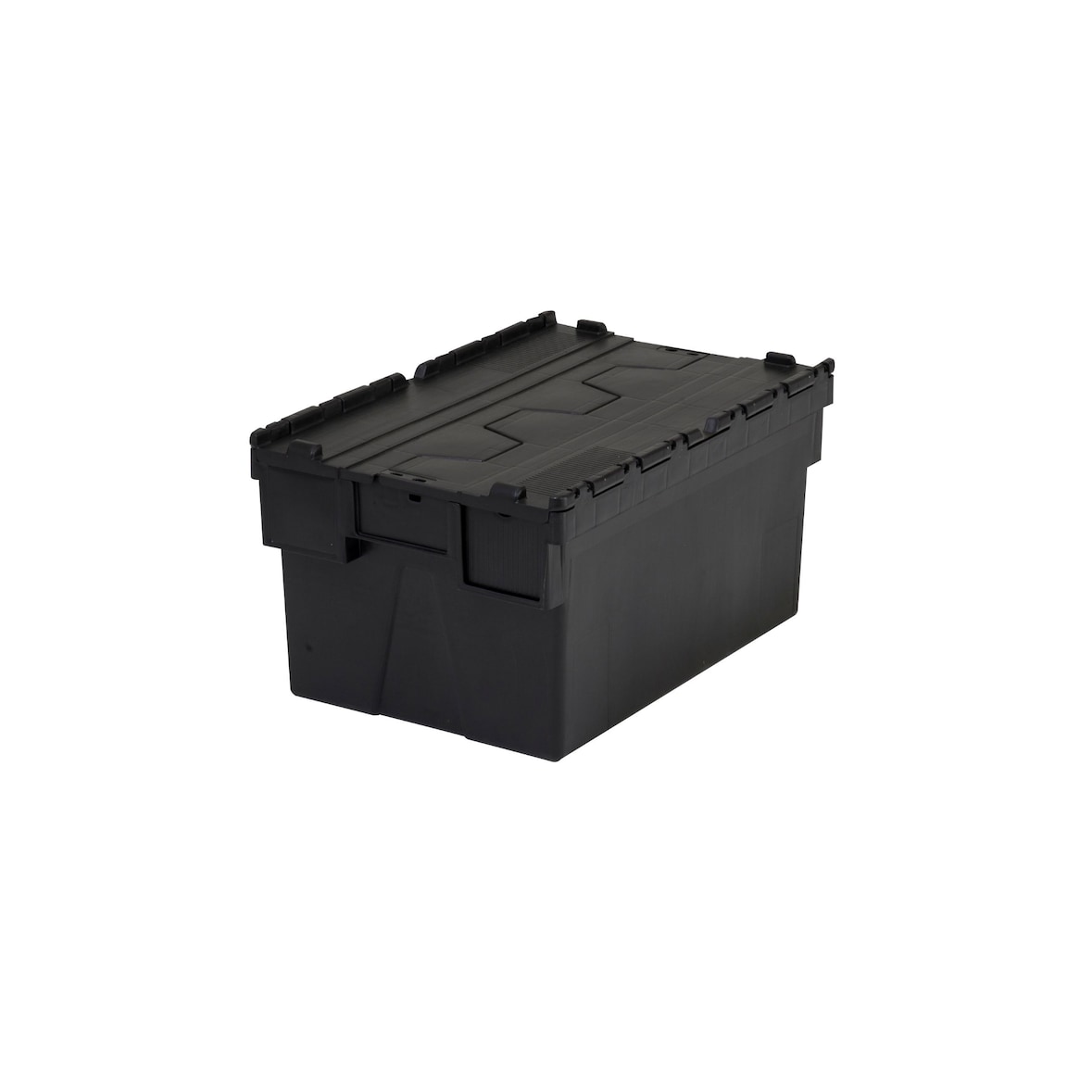 Bac navette gerbable et emboîtable noir  52L - 60 x 40 x 31cm PROVOST