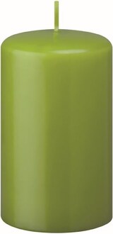 Eine grüne Kerze.