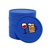 thumbnail of CombiCraft bier en wijn munten donker blauw Ø29mm enkelzijdig bedrukt - 100 stuks