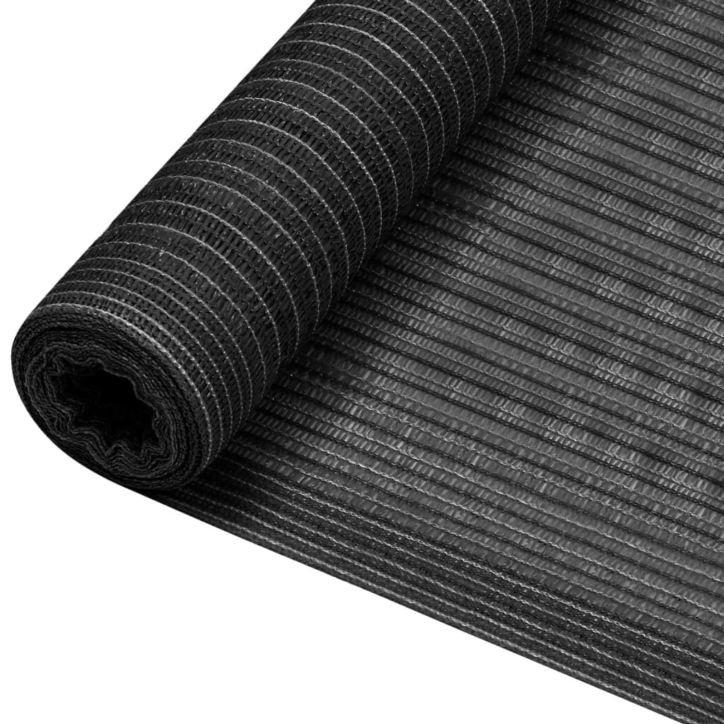 Filet brise-vue Anthracite 1,5x10 m PEHD 195 g/m² Modèle Ombre Panorama Sud