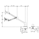 thumbnail of Dataflex Viewlite Plus Monitor Tischhalterung schwarz (58.623)