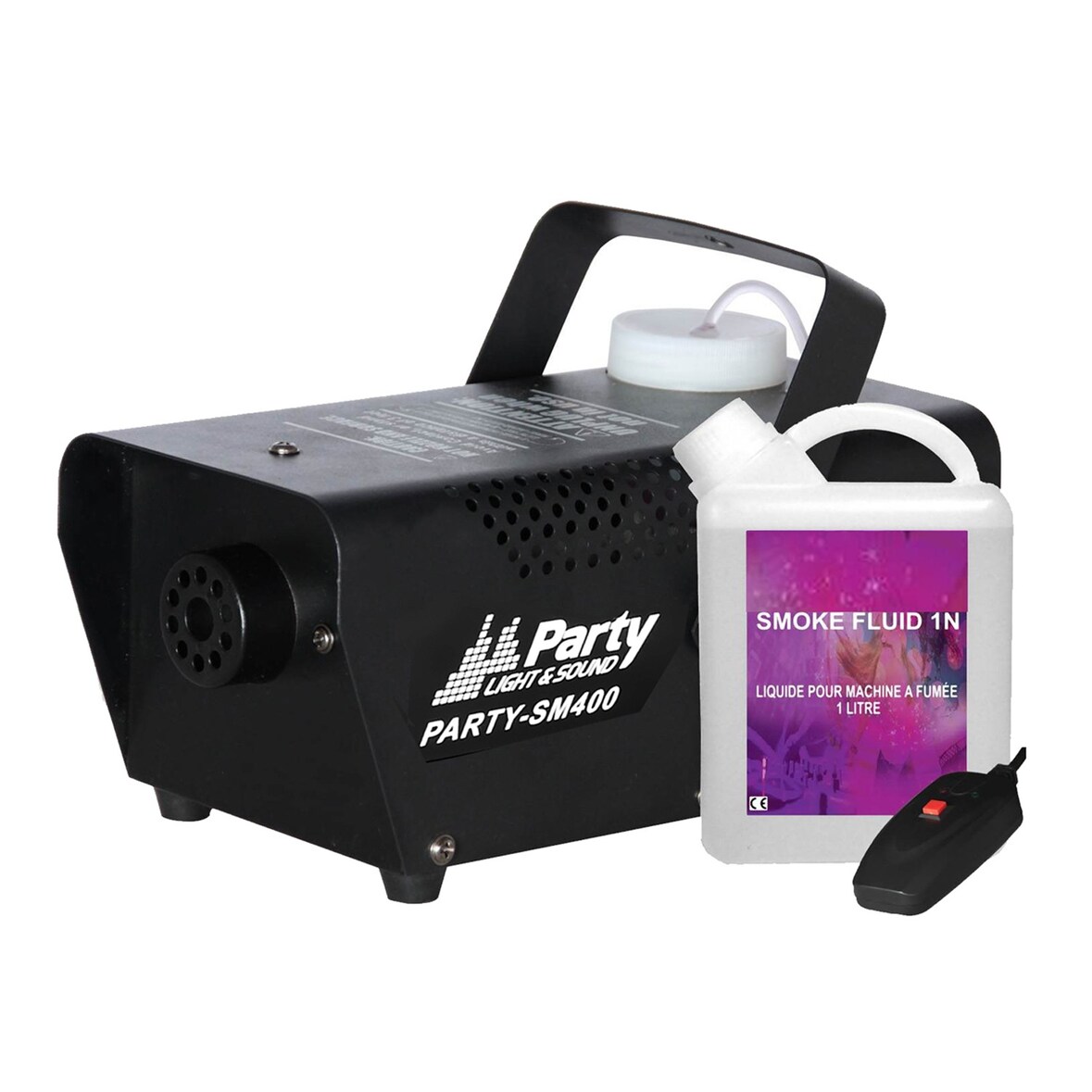 Machine à fumée SM400 W avec télécommande et liquide