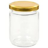 thumbnail of vidaXL Jampotten met goudkleurige deksels 48 st 230 ml glas