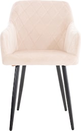 thumbnail of 4er Set Esszimmerstuhl Shila beige/Samt