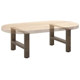 thumbnail of vidaXL Couchtischbeine Naturstahl 2 Stk. 50x(30-31) cm Stahl