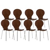thumbnail of 8 x Stapelstuhl DIEGO braun