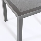 thumbnail of Mesa auxiliar de jardín, Tamaño: 50x50x45 cm, Aluminio reforzado color antracita, Tablero de cristal templado estilo cerámica