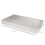 thumbnail of Giemme Spoleto – Backblech aus 1,2 mm starkem lebensmittelechtem Aluminium mit Griffen – 37x62 cm, 6 cm Rand