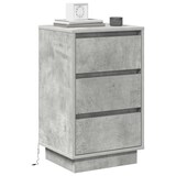thumbnail of Cabinet de chevet avec tiroir Gris béton 39 x 34,5 x 65 cm Modèle Moderne Perle