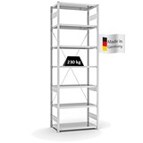 thumbnail of PROREGAL Fachbodenregal Stecksystem | Grundregal | HxBxT 300x100x50cm | 7 Ebenen | Fachlast 230 kg | Einseitig nutzbar | Lichtgrau