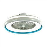thumbnail of V-TAC VT-5022-B   Ventilatoren Doosventilator 45W 3000lm Ring wit + blauw VT-5022-B