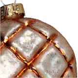 thumbnail of Christbaumschmuck Glas 10,2cm Brötchen Figur Weihnachtsbaum Anhänger Weihnachten Christbaumanhänger Weihnachtsbaumschmuck Braun Gold