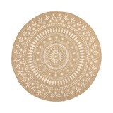 thumbnail of Tapis extérieur rond - 80cm- naturel - 100% polypropylène résistant aux UV - 1400 gr/m²PAVOT