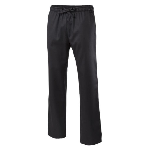 310 - Schlupf Kochhose Unisex : schwarz 65% Polyester 35%Baumwolle 220 g/m² S