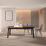 thumbnail of Mesa Sala de Jantar, Mesa Cozinha, 194x90x75cm, Para 10 pessoas, Pés de madeira, Estilo moderno, Carvalho e preto _ 403_11