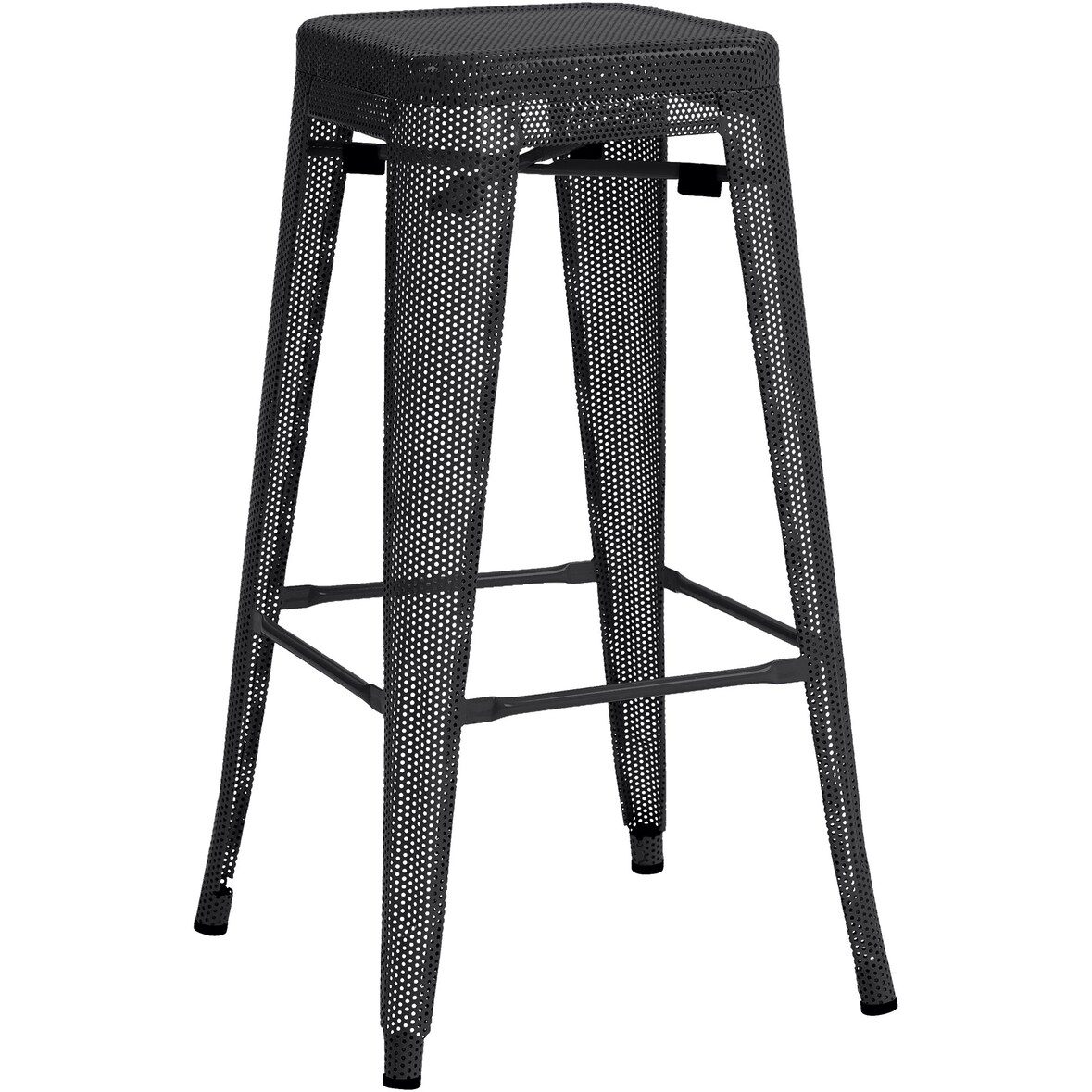 CHEFGASTRO Barhocker PALM BEACH HxBxT 77x43x43cm Metall Schwarz Barstuhl