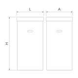 thumbnail of Papelera de cartón para eventos 128 L