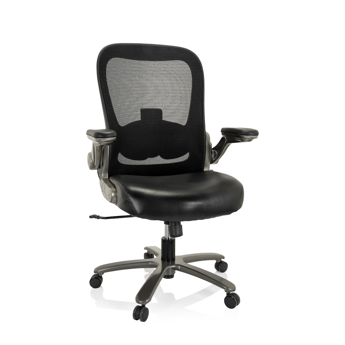 Schwerlaststuhl / Bürostuhl INSTRUCTOR T I Titan XXL Netzstoff / Kunstleder schwarz hjh OFFICE
