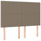 thumbnail of vidaXL Boxspringbett mit Matratze & LED Taupe 140x200 cm Stoff