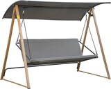 thumbnail of Outsunny columpio balancín de jardín de 3 plazas con Techo ajustable asiento acolchado y marco de acero carga 280 kg 224x133x173cm