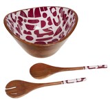 thumbnail of Ensaladera Ohana - Madera Oval Marrón Amadeus 29,5x27 cm