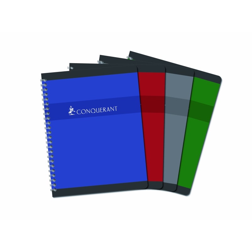 Lot de 10 Cahier Sept reliure intégrale 17x22, 100p./50 feuilles 70g/m², Séyès, coloris assortis (4)
