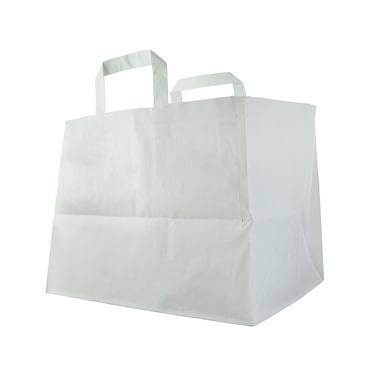 PACKNWOOD - 250u - Bolsa de papel blanco 32x20x25 - 210CABTR