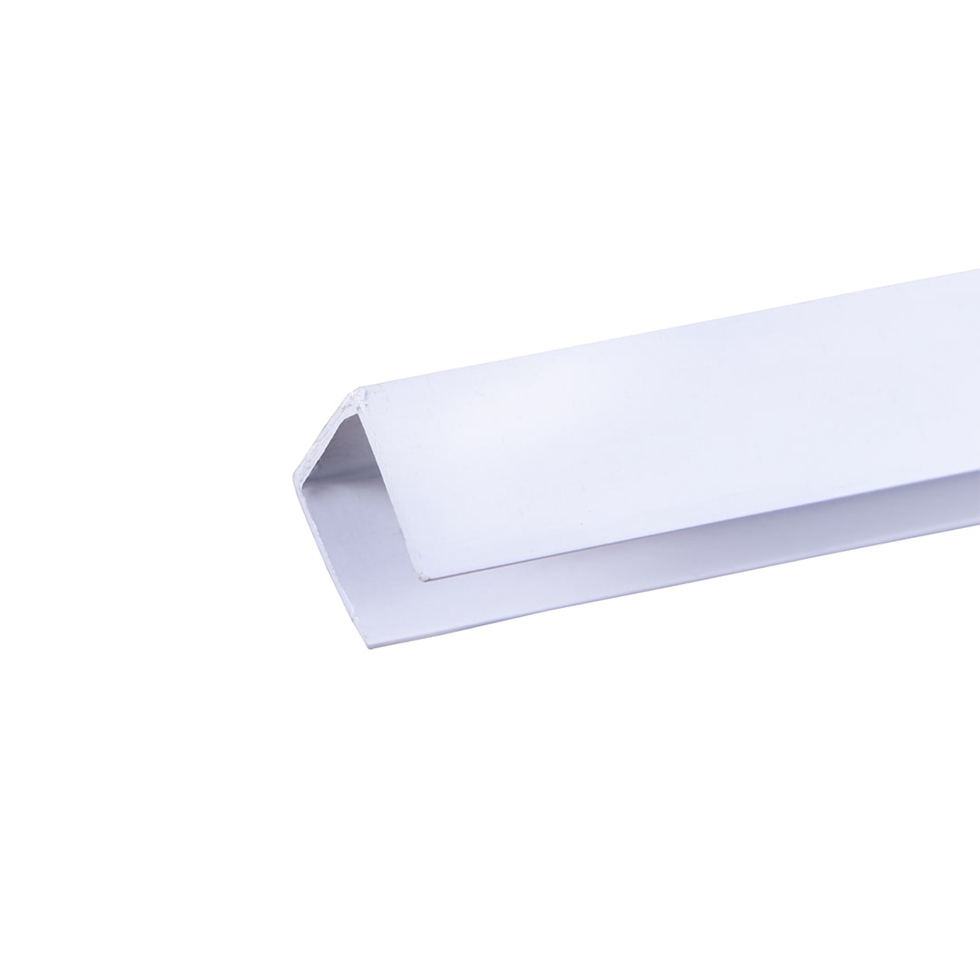 Perfil remate "u" celosía pvc   DECORY QUADRA PROFILE U 2,06m BLANCO