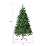 thumbnail of tectake Albero di Natale artificiale estetica naturale con sostegni in metallo - 140 cm, 470 punte e aghi stampati a iniezione, verde - 402819