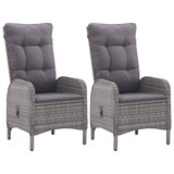 thumbnail of vidaXL 3-tlg. Bistro-Set Poly Rattan und Glas Grau