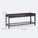 thumbnail of Helloshop26 - Panca portascarpe aperta sintetica supporto in rete metallica 115 cm marrone 13_0000367_3