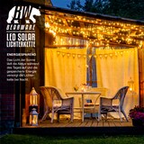 thumbnail of BEARWARE 4x LED-Lichterkette, Solar 10m warmweiß, Innen & Außen, Solarpanel mit Akku, 100 Leds, IP44