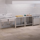 thumbnail of Royal Catering Mesa de acero inoxidable - PREMIUM - 60 x 60 cm - 250 kg -